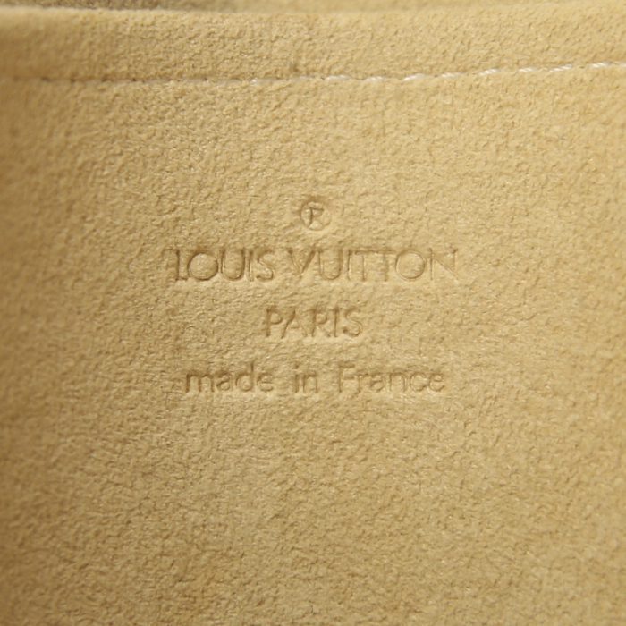 Bolso bandolera Louis Vuitton Twin modelo grande en lona Monogram y cuero natural - Detail D3