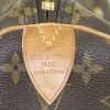 Borsa da viaggio Louis Vuitton in tela monogram cerata marrone e pelle naturale - Detail D3 thumbnail