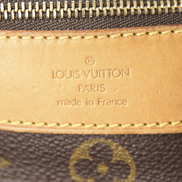 Bolso Cabás Louis Vuitton en lona Monogram y cuero natural - Detail D3