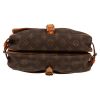 Louis Vuitton  Saumur small model  shoulder bag  in brown monogram canvas  and natural leather - Detail D1 thumbnail