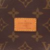 Sac bandoulière Louis Vuitton  Saumur petit modèle  en toile monogram enduite marron et cuir naturel - Detail D2 thumbnail