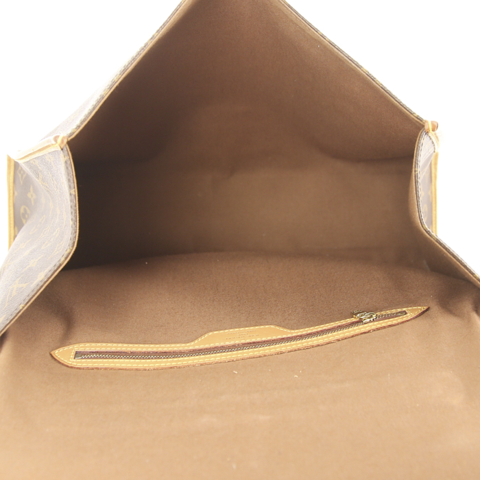 Louis Vuitton Bel Air large model handbag in monogram canvas and natural leather - Detail D3