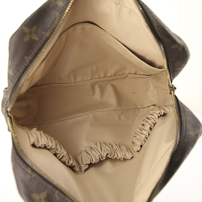 Pochette Louis Vuitton in tela monogram cerata marrone - Detail D2