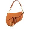 Dior Saddle bag worn on the shoulder or carried in the hand in gold grained leather - 00pp thumbnail