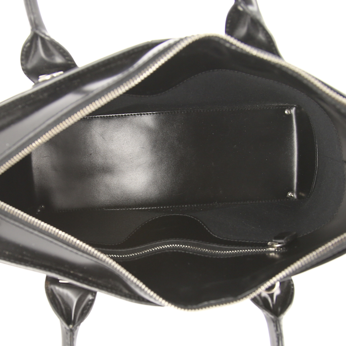 Tod's D-Bag handbag in black patent leather - Detail D2