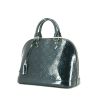 Louis Vuitton Alma handbag in dark blue monogram patent leather - 00pp thumbnail