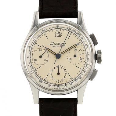 Reloj Breitling Chronographe Premier de acero Ref :  787 Circa  1950