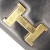 Hermes Constance bag worn on the shoulder or carried in the hand in black box leather - Detail D5 thumbnail