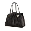 Bulgari Plissé bag worn on the shoulder or carried in the hand in black leather - 00pp thumbnail