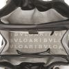 Bulgari Plissé bag worn on the shoulder or carried in the hand in black leather - Detail D2 thumbnail