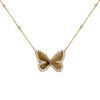 Messika Butterfly medium model necklace in yellow gold and diamonds - 00pp thumbnail