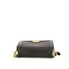 Borsa a tracolla Chanel Boy in pelle nera - 360 Front thumbnail