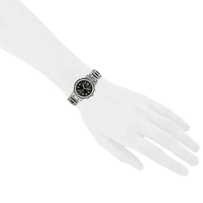 Hermes Clipper Chrono watch in stainless steel Ref:  CL1.310 Circa  2000 - Detail D1