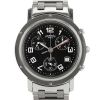 Hermes Clipper Chrono watch in stainless steel Ref:  hermes - CL1.910 Circa  2000 - 00pp thumbnail
