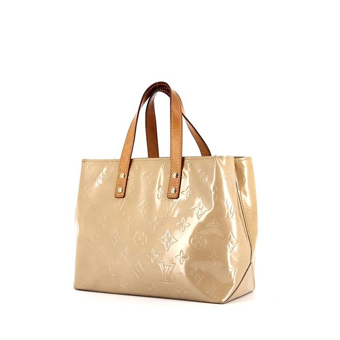 Louis Vuitton Reade handbag in beige monogram patent leather and