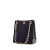 Chanel Vintage handbag in navy blue quilted canvas - 00pp thumbnail