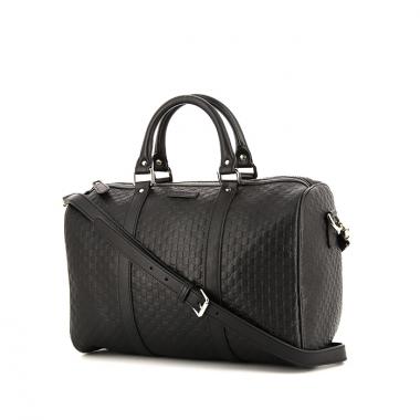 Gucci Boston Bag Satchel Microguccissima Black - US