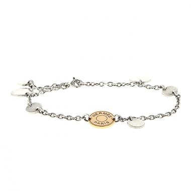 Bracciale Hermes Confettis in argento e oro rosa