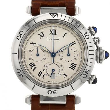 Cartier Pasha Chrono watch in stainless steel Circa  1990