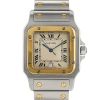 Cartier Santos Galbée watch in gold and stainless steel - 00pp thumbnail