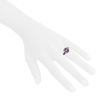 Mauboussin Extrêmement Libre et Sensuel ring in white gold and amethyst and in Rose de France amethyst - Detail D1 thumbnail