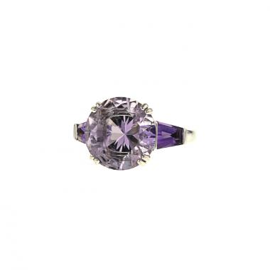 Anello Mauboussin Extrêmement Libre et Sensuel in oro bianco e ametista e ametista rosa di Francia