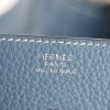 Bolso de mano Hermes Lindy 34 en cuero togo azul - Detail D3 thumbnail