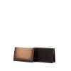 Berluti card wallet in dark brown and beige shading braided leather - 00pp thumbnail