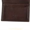 Berluti card wallet in dark brown and beige shading braided leather - Detail D4 thumbnail
