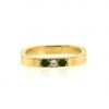 Dinh Van ring in yellow gold,  diamonds and emerald - 360 thumbnail