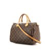 Louis Vuitton Speedy 30 shoulder bag in monogram canvas and natural leather - 00pp thumbnail
