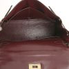 Hermes Kelly 28 cm handbag in burgundy box leather - Detail D3 thumbnail