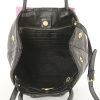 Prada shoulder bag in black and pink leather - Detail D3 thumbnail