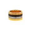 Boucheron Quatre large model ring in pink gold,  white gold and yellow gold and in diamonds - 00pp thumbnail