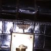 Borsa Hermes Kelly 28 cm in coccodrillo marino ebano - Detail D4 thumbnail