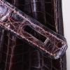 Hermes Kelly 28 cm handbag in ebene porosus crocodile - Detail D5 thumbnail