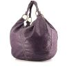 Miu Miu shopping bag in purple leather - 00pp thumbnail