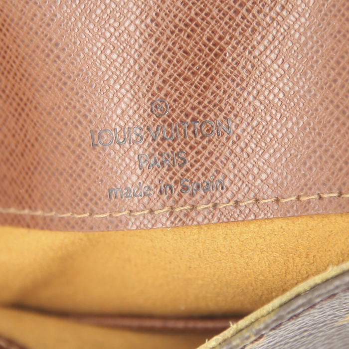 Sac bandoulière Louis Vuitton Musette Salsa en toile monogram et cuir naturel - Detail D3