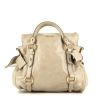 Miu Miu Vitello small model shoulder bag in beige leather - 360 thumbnail