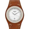 Hermes Harnais watch in brown leather and stainless steel Circa  2000 - 00pp thumbnail