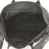 Shopping bag Prada Sac Cabas in tela e pelle nera con motivo con trecce - Detail D3 thumbnail