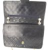 Chanel Timeless handbag in navy blue quilted leather - Detail D5 thumbnail