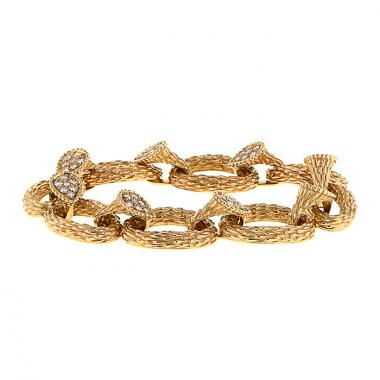 Boucheron Serpent Bohème large model bracelet in yellow gold and diamonds Boucheron Serpent Bohème large model bracelet in yellow gold and diamonds