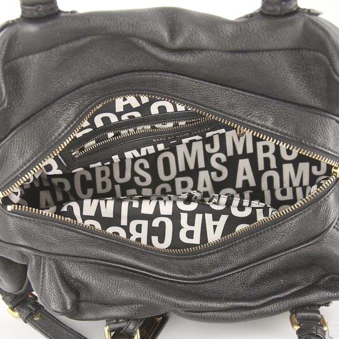 Borsa Marc Jacobs in pelle martellata nera - Detail D3
