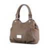 Marc Jacobs handbag in taupe grained leather - 00pp thumbnail
