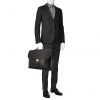 Hermes Sac à dépêches briefcase in black Ardenne leather - Detail D1 thumbnail