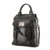 Burberry shoulder bag in black grained leather - 00pp thumbnail