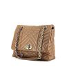 Lanvin Happy handbag in taupe chevron quilted leather - 00pp thumbnail