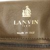 Bolso de mano Lanvin Happy en cuero acolchado con motivos de espigas color topo - Detail D4 thumbnail