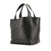 Alaia shopping bag in dark green leather - 00pp thumbnail